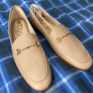 Sam Edelman Loraine Leather Loafers in Soft Beige (Nude) 9.5